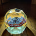 Vintage large Murano facited millefiori glass paperweight