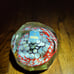 Vintage large Murano facited millefiori glass paperweight