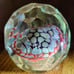 Vintage large Murano facited millefiori glass paperweight