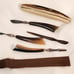 7pc VTG La Cross Bakelite Nail Grooming Manicure Set Leather Silk Case