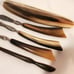 7pc VTG La Cross Bakelite Nail Grooming Manicure Set Leather Silk Case