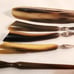 7pc VTG La Cross Bakelite Nail Grooming Manicure Set Leather Silk Case