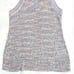 New Ella Moss Sleeveless Knit Sweater Confetti Rainbow Woven Top Size Large Tank