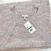 New Ella Moss Sleeveless Knit Sweater Confetti Rainbow Woven Top Size Large Tank