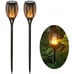 2-pack solar powered Torch garden art stake decoration outdoor landscape lamp ya