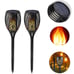 2-pack solar powered Torch garden art stake decoration outdoor landscape lamp ya