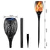 2-pack solar powered Torch garden art stake decoration outdoor landscape lamp ya