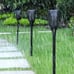 2-pack solar powered Torch garden art stake decoration outdoor landscape lamp ya