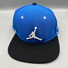 Air Jordan Hat Men Blue Black Embroidered Logo Jumpman Snap Back Cap