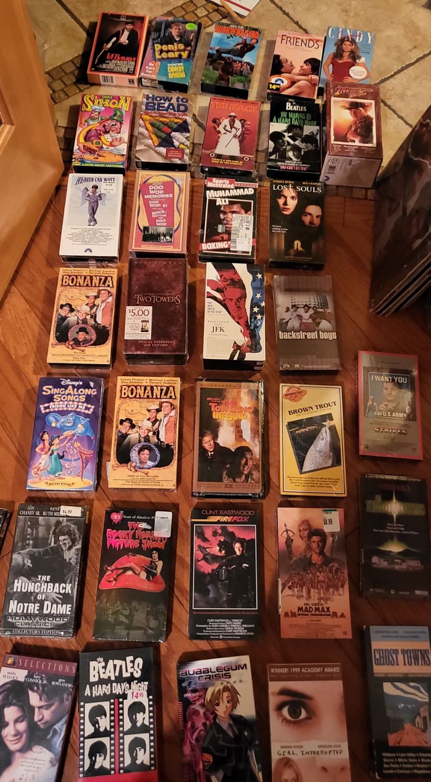 Lot of BRAND NEW VHS FACTORY SEALED