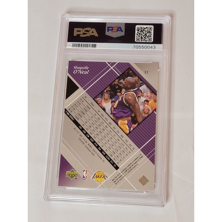Lot of 3 SHAQUILLE O'NEAL 1996 #184, 1999 #37, 1999 high quality #40 LA LAKERS ALL PSA 8's
