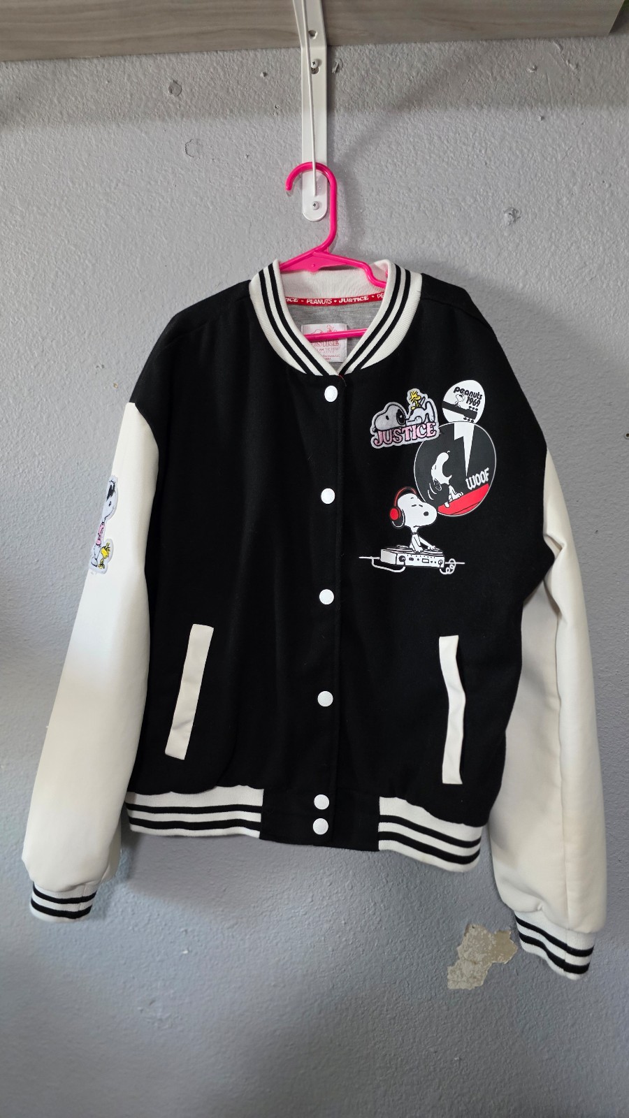 Justice Girls Snoopy Bomber Jacket