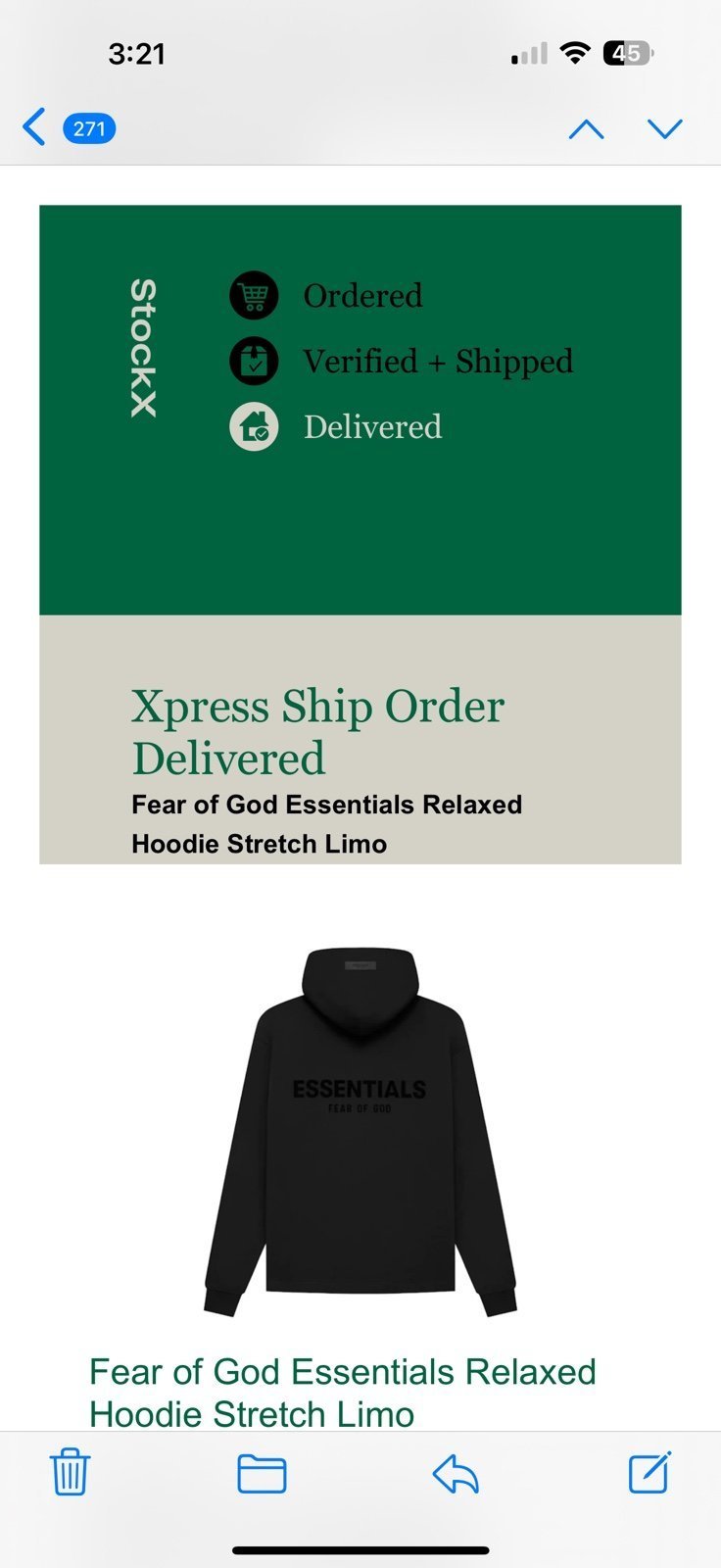 Essentials Geat of God hoodie