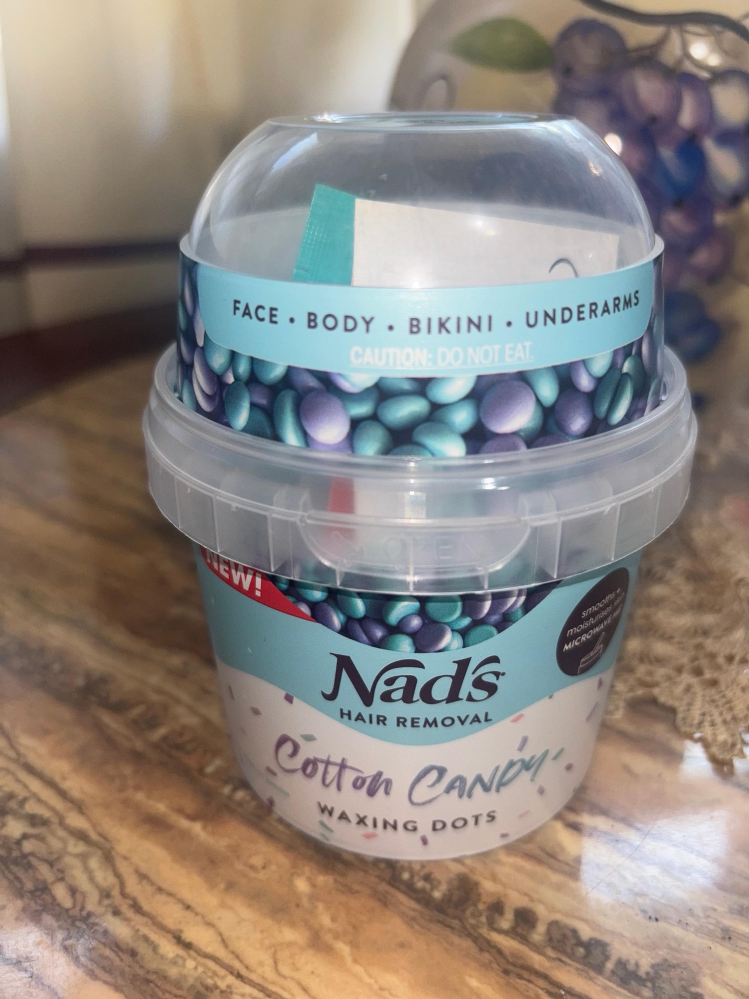 Nad’s Cotton Candy waxing dots