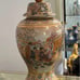 Vintage Royal Satsuma Style Moriage Giesha Woman Temple Ginger Jar