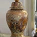 Vintage Royal Satsuma Style Moriage Giesha Woman Temple Ginger Jar