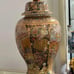 Vintage Royal Satsuma Style Moriage Giesha Woman Temple Ginger Jar
