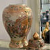 Vintage Royal Satsuma Style Moriage Giesha Woman Temple Ginger Jar
