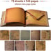 Our Adventure Book Scrapbook Photo Album, Retro Style Embossed Letter - 8.9''