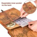 Our Adventure Book Scrapbook Photo Album, Retro Style Embossed Letter - 8.9''