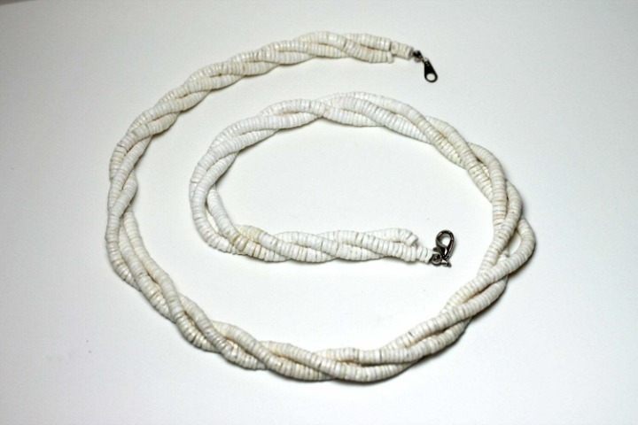 Triple Strand Heishi ShellBeads Necklace