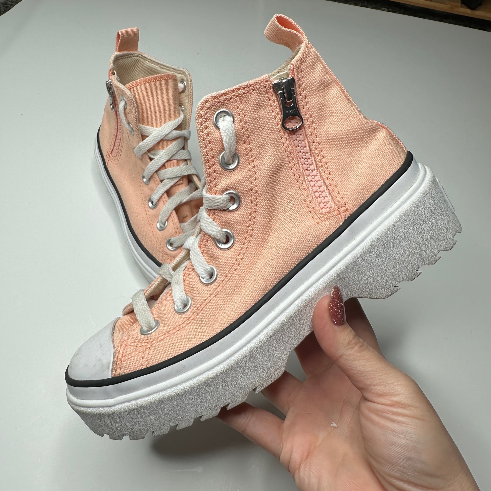Converse Chuck Taylor All Star Lift Platform Peach Sneakers