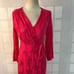 Zara bloggers favorite pink long sleeve floral jacquard true wrap maxi dress