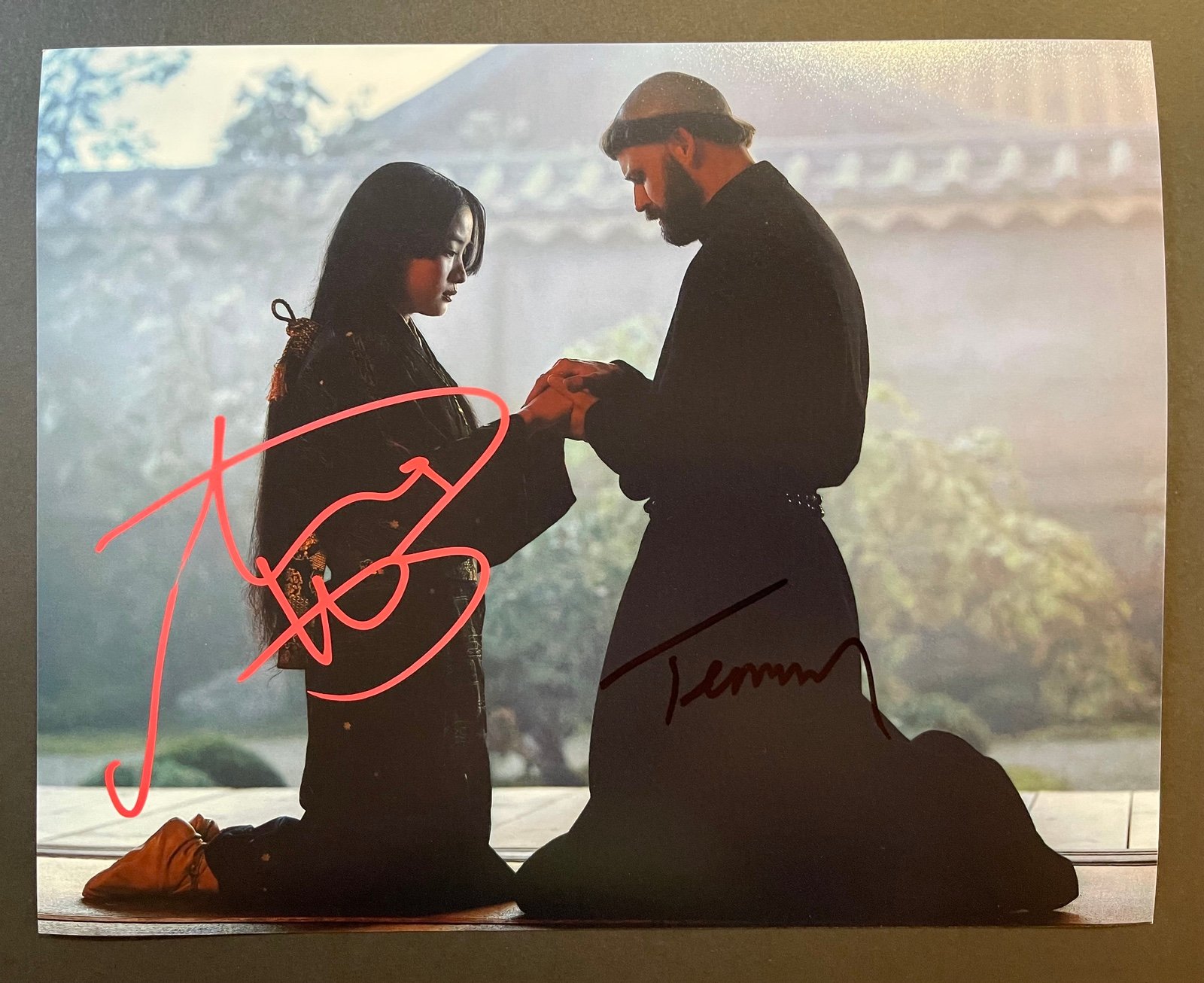 Anna Sawai & Tommy Bastow Signed Shogun Award-Winning Tv Show combo 8x10 Photo