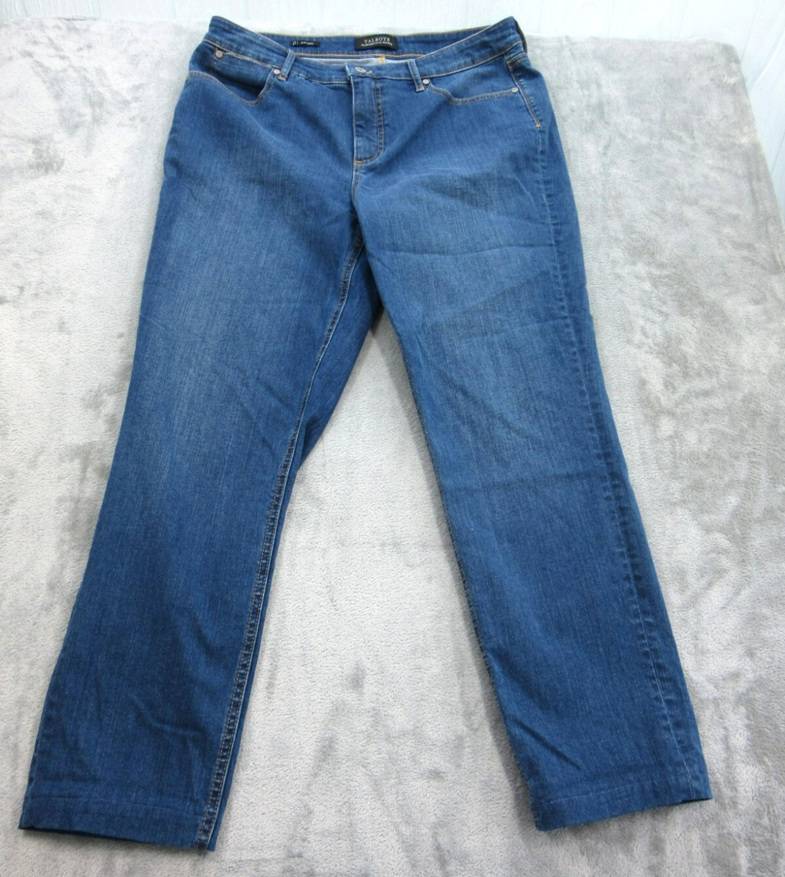 Talbots Women's Sz. 10 Jeans Slim Ankle Flawless 5-Pocket Medium Wash Blue