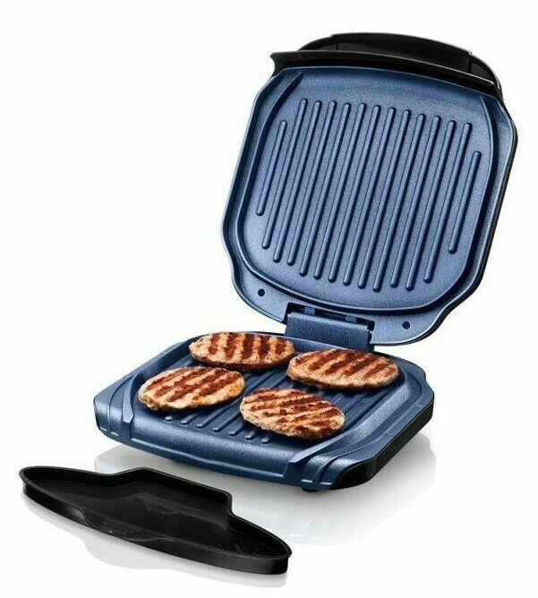 Granitestone Diamond Blue Ultra Nonstick Indoor Electric Low Fat Grill