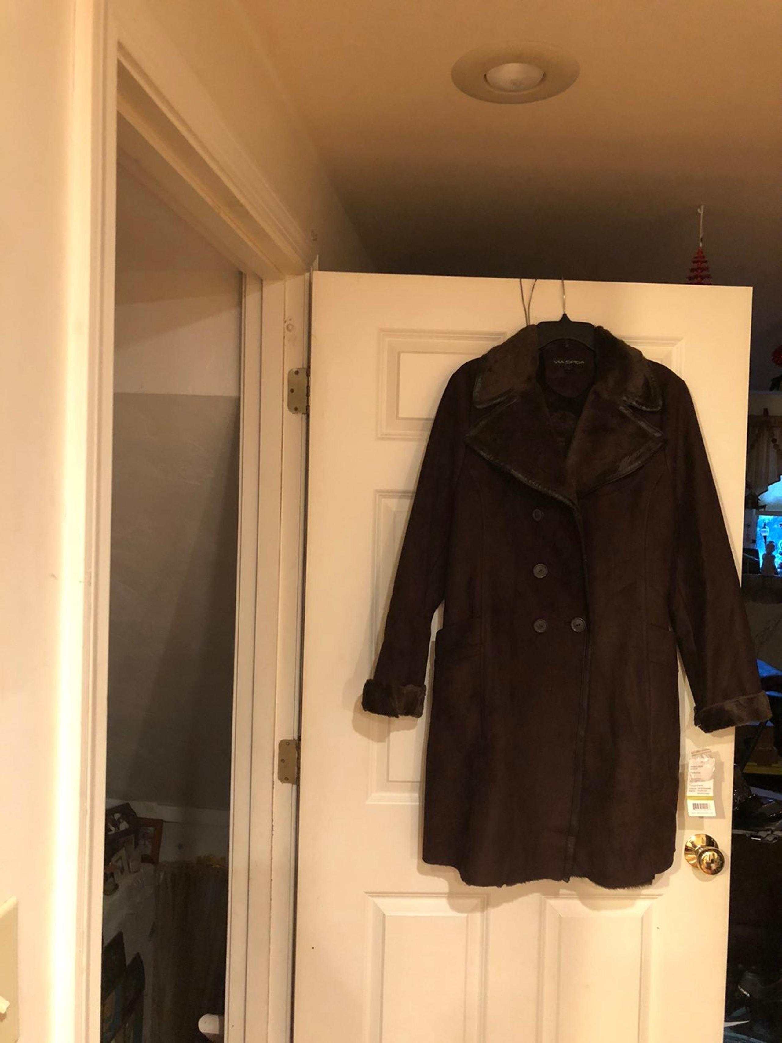 Via Spiga brown faux fur coat - NWT