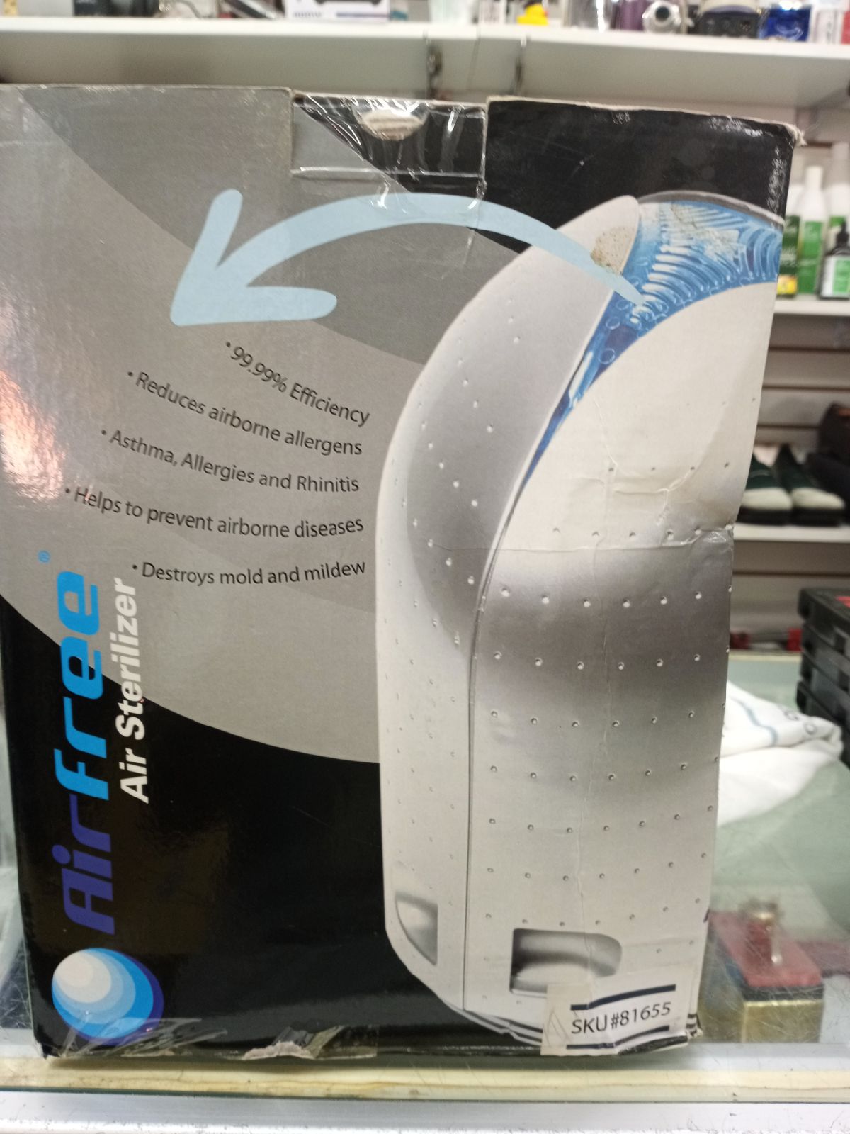 Air free and sanitizer