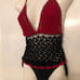 Handmade crochet top and matching bikini bottoms
