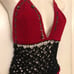 Handmade crochet top and matching bikini bottoms