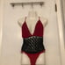 Handmade crochet top and matching bikini bottoms