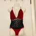 Handmade crochet top and matching bikini bottoms