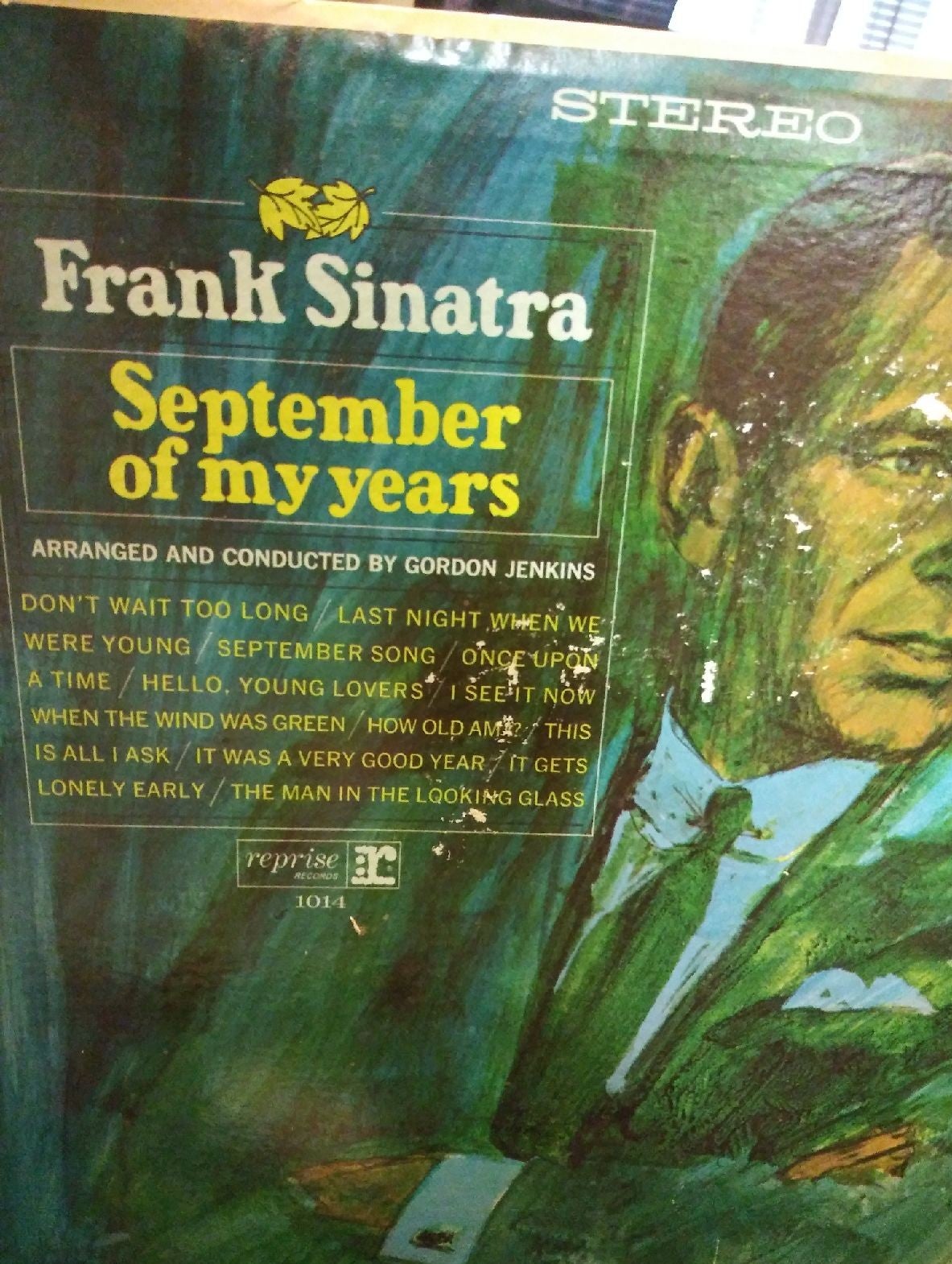 One of old blue eyes album Frank Sinatra