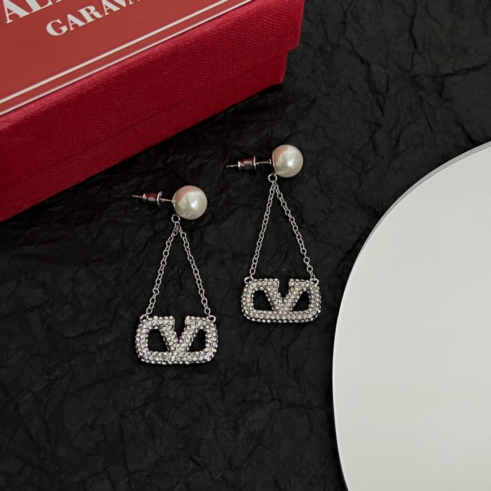 Silver earrings