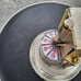 Vintage Porzellan Arzberg Germany Carousel Clock in Great Working Clock