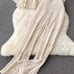 Crochet hollowed out two-piece women's sweet trumpet sleeve sweater