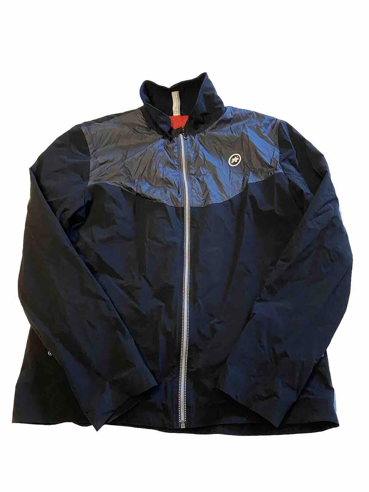 Mens ASSOS Black Biking Cycling Signature Track Jack Softshell Jacket Sz XL