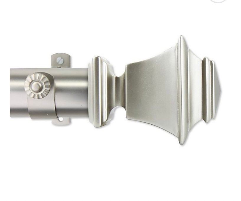 Set of Two 24 -48 Rod Desyne Bach 1 1/2 Curtain Rod