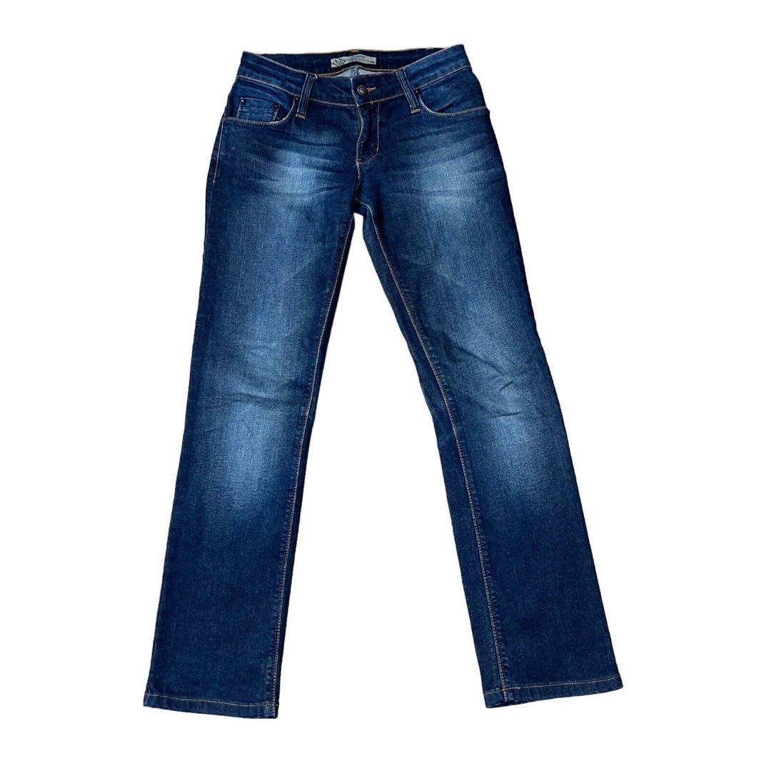 John Richmond Womens 29 Low Rise Dark Washed Cotton Slim Stretch Denim Jeans
