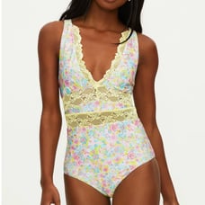 Beach Riot Mimi One Piece Swimsuit in Forget Me Not Floral SZ XS NWOT