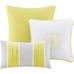 Madison Park Lola 7 Pieces California King Comforter Set Yellow Gray NEW