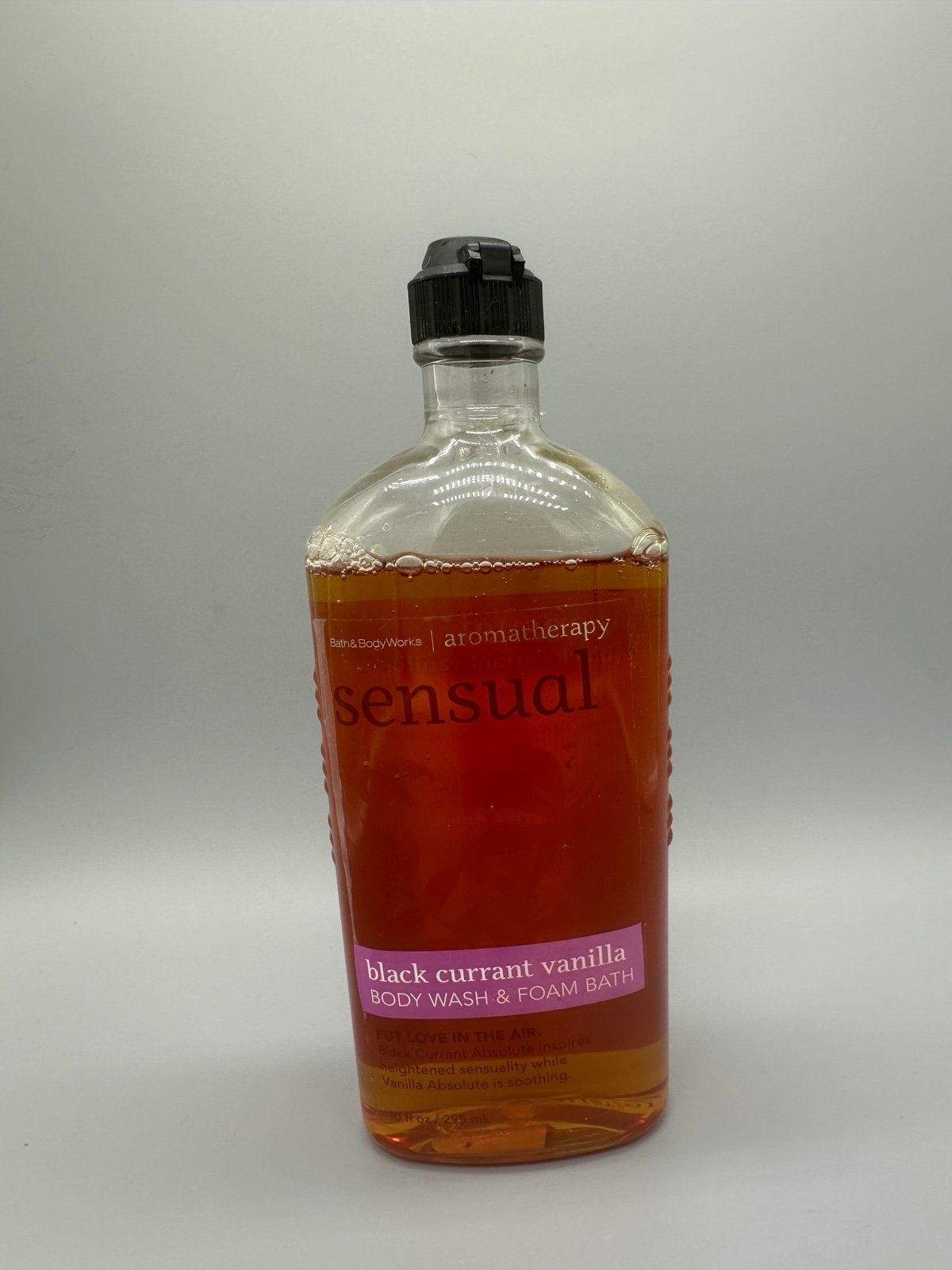 Bath Body Works Aromatherapy Sensual Black Currant Vanilla Body Wash Foam Bath