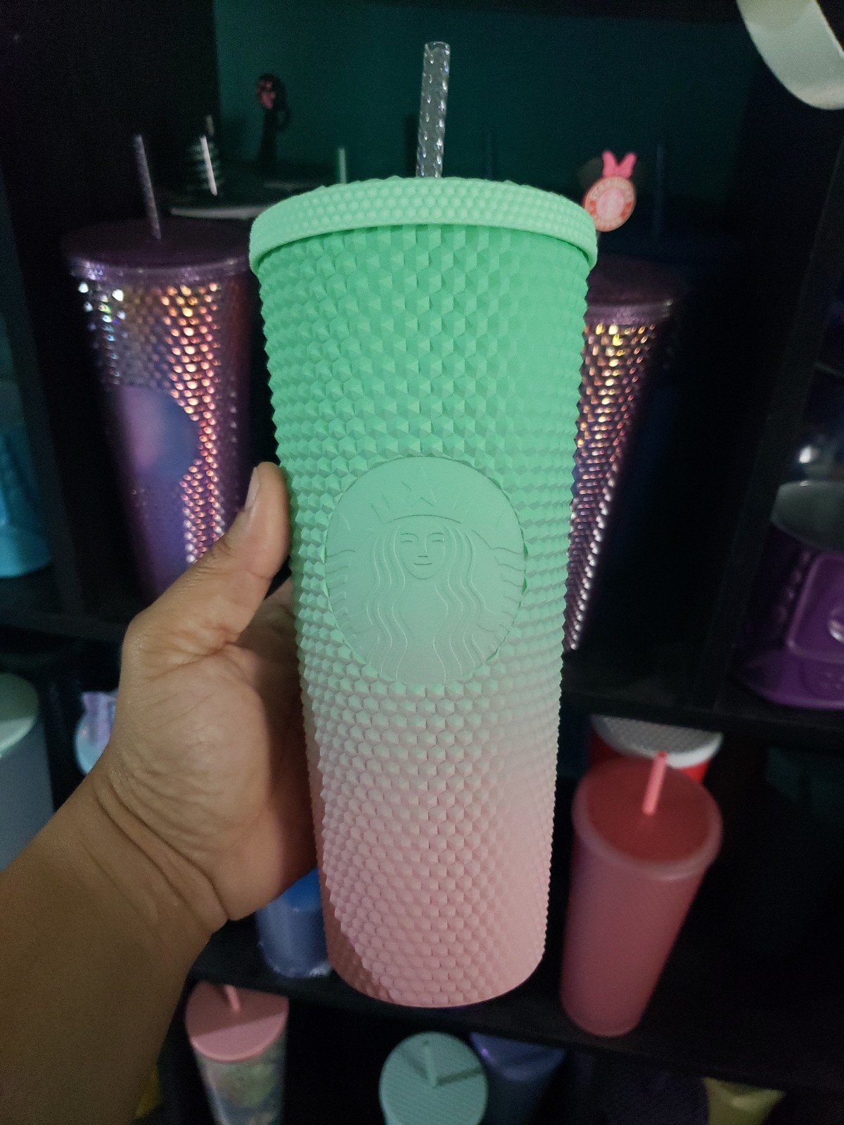 Starbucks ombre studded
