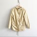Khaki Full Zip Cinch Waist Utility Coat