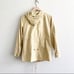 Khaki Full Zip Cinch Waist Utility Coat