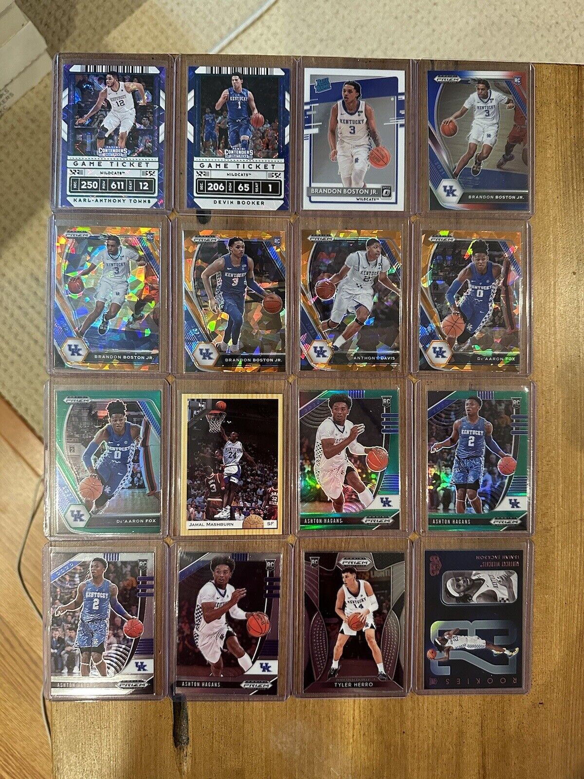 Kentucky Wildcats Prizm Rookie Lot